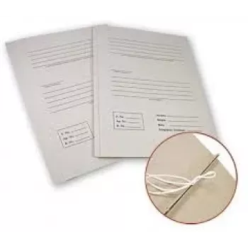 Ordner SMLT, Archiv, A4 4cm, 300 g, mit 2 Schnürsenkeln, mit Druck, weiß, Karton, ökologisch