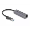 DeLOCK 64282 Laptop-Dockingstation & Portreplikator Kabelgebunden USB 3.2 Gen 1 (3.1 Gen 1) Type-C Grau (64282)