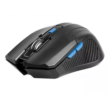 Tracer Fairy – optische Maus – 6 Tasten – kabellos – 2,4 GHz – kabelloser USB-Empfänger – Schwarz