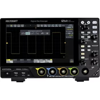 Voltcraft ADO-5004 Digital-Oszilloskop 500 MHz 4-Kanal 2,5 GSa/s 250 Mpts 12 Bit