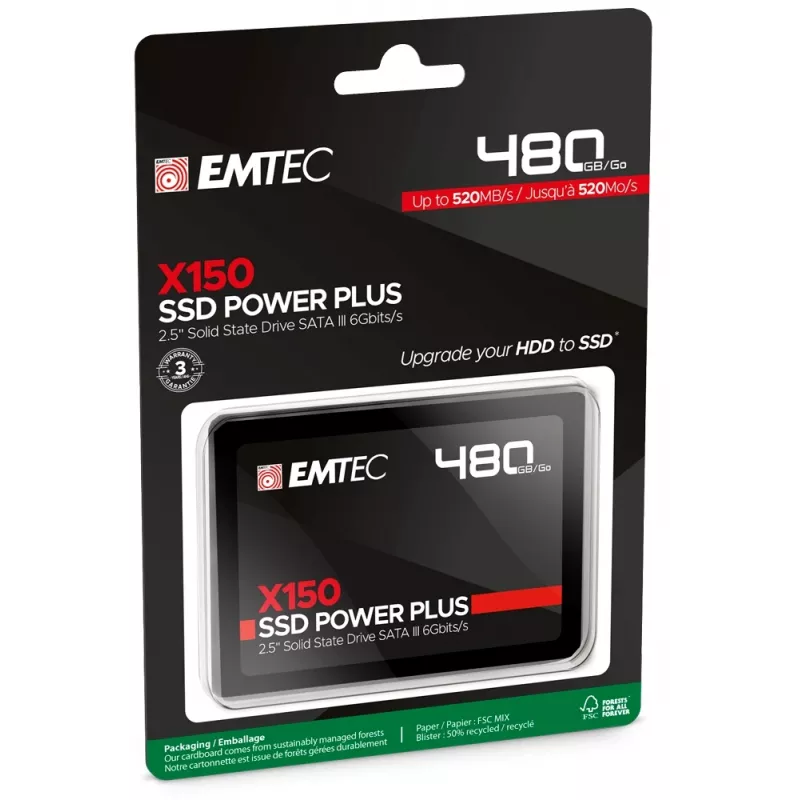 SSD Emtec X150 Power Plus 480 GB 2,5 Zoll SATA III