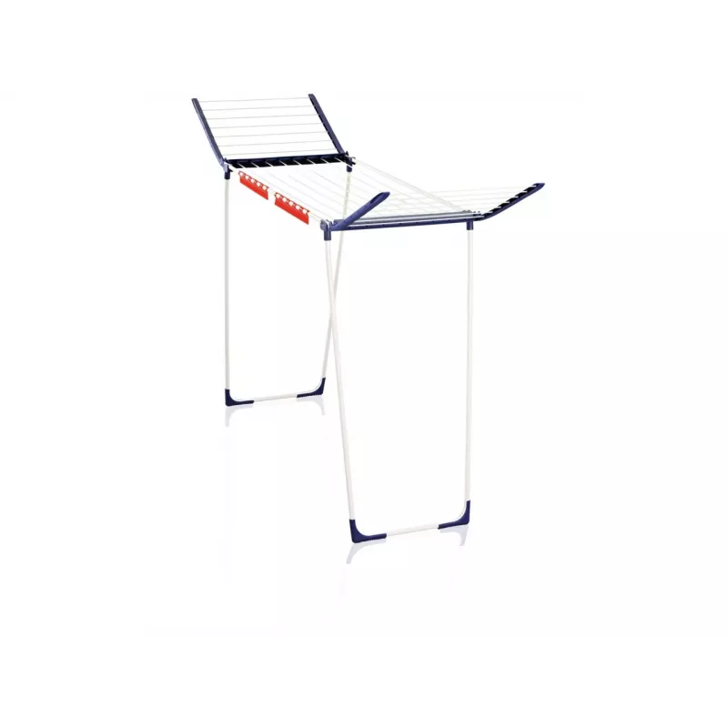 Wäscheständer Leifheit Pegasus 180 Maxx Winged — bodenstehender Wäscheständer, 18 m Trockenlänge, höhenverstellbar 1080–1280 mm, 550×1100×1280 mm, blau/weiß