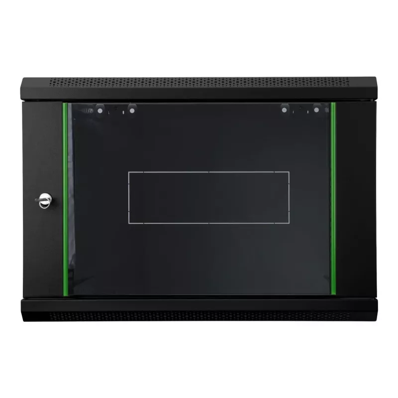 DIGITUS Dynamic Basic DN-19 16-U-EC-SW - Schrank - Netzwerkschrank - geeignet für Wandmontage - Schwarz, RAL 9005 - 12U - 48.3 cm (19)