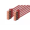 Netzwerkkabel Digitus CAT 6 S/FTP RJ-45 1m Rot