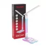 Tischleuchte Hawk HW-LAMP04 Weiß LED verstellbar, weiße Oberfläche, verstellbarer Kopf und Arm