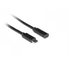 USB-Kabel LANBERG CA-USBE-20CC-0015-BK USB-C auf USB-C 1,5 m, USB 3.2 Gen 1 (5 Gbit/s), vergoldete Kontakte, schwarz