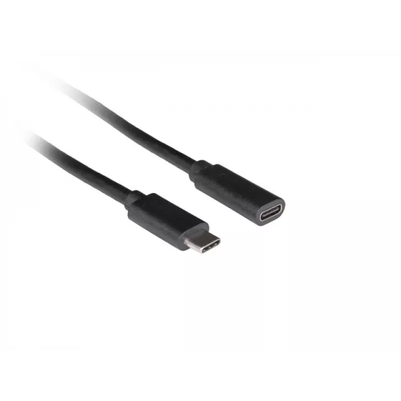 USB-Kabel LANBERG CA-USBE-20CC-0015-BK USB-C auf USB-C 1,5 m, USB 3.2 Gen 1 (5 Gbit/s), vergoldete Kontakte, schwarz