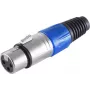 XLR-Steckverbinder ShiverPeaks BS55022-B — 3-polig Buchse, blaues Gehäuse