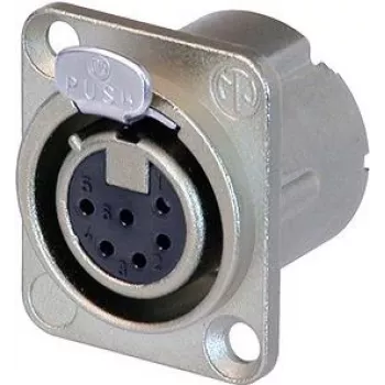 Neutrik NC6FD-LX - 26 mm - 34 mm - 31 mm - Silber - IEC 61076-2-103 - IEC 68-2-20 - UL 94 HB - IP40 (NC6FD-LX)
