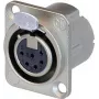 Neutrik NC6FD-LX - 26 mm - 34 mm - 31 mm - Silber - IEC 61076-2-103 - IEC 68-2-20 - UL 94 HB - IP40 (NC6FD-LX)