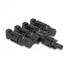 Solarpanel-Steckverbinder DeLOCK DL4 1 x Buchse auf 4 x Stecker schwarz