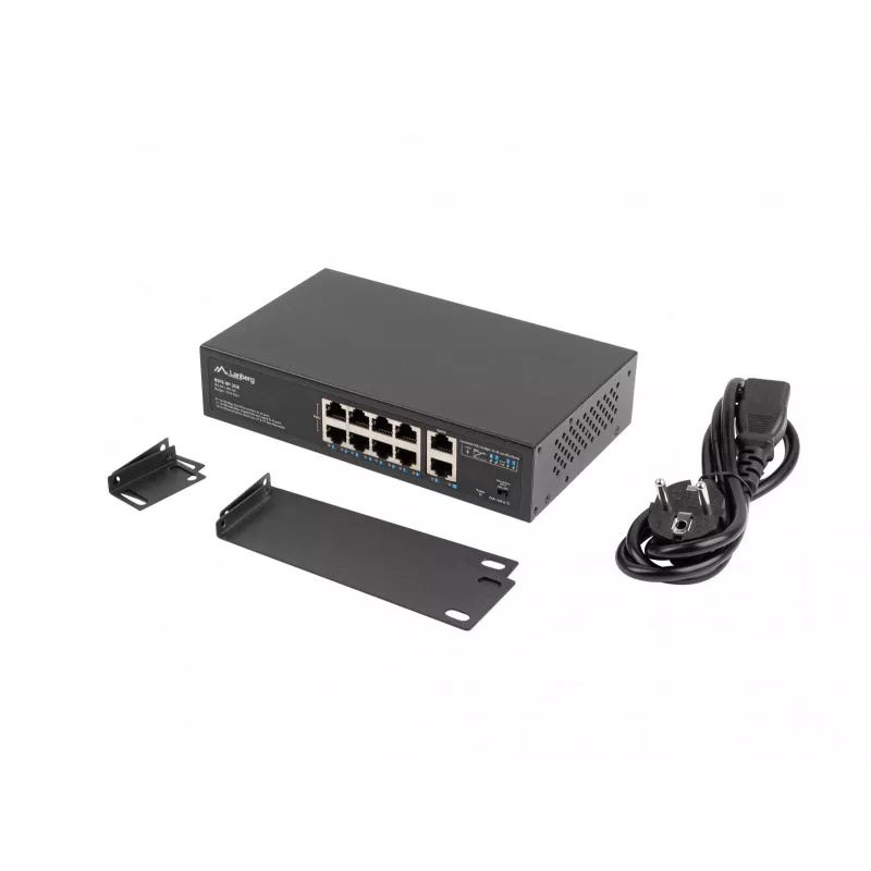Unmanaged Switch Lanberg RSFE-8P-2GE-120