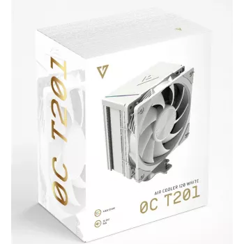MODECOM Volcano 0C T201 Prozessor-Luftkühler 12 cm Weiß