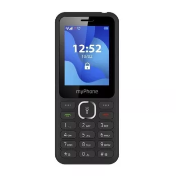 Mobiltelefon MYPHONE myPhone 6320, 2,4-Zoll-Anzeige, Dual-SIM, 1000 mAh, Bluetooth, FM-Radio, Schwarz