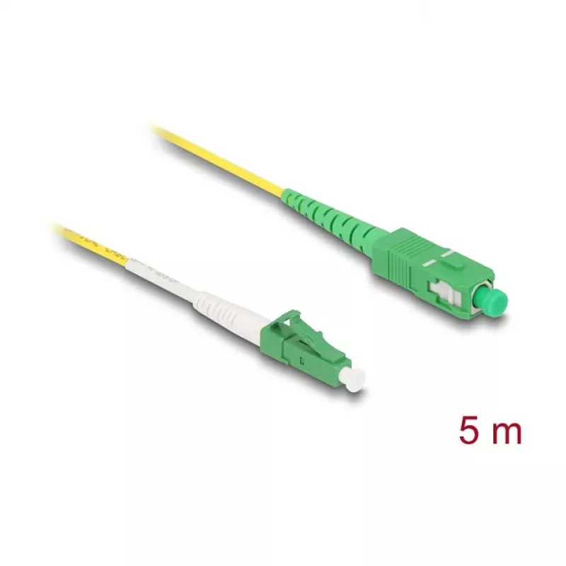 DeLOCK 83865 InfiniBand Glasfaserkabel 5 m LC SC OS2 Gelb