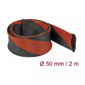 Kabelsleeve DeLOCK 20758 Schwarz Rot