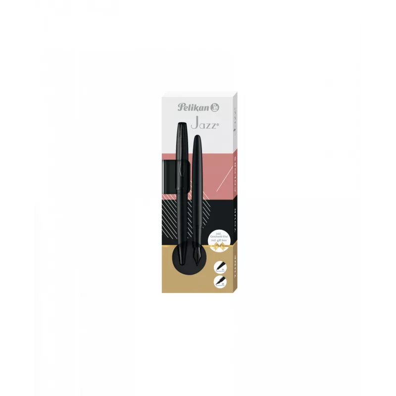 Kugelschreiber und Füllfederhalter Pelikan Jazz Noble Elegance Schwarz 2 Stk.