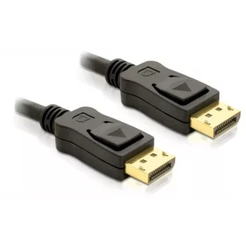 DisplayPort-Kabel DeLOCK 82424 3m Stecker-Stecker Gold Schwarz
