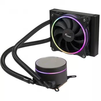 All-in-One-Flüssigkeitskühler Inter-Tech LC-120 RGB 12 cm Schwarz