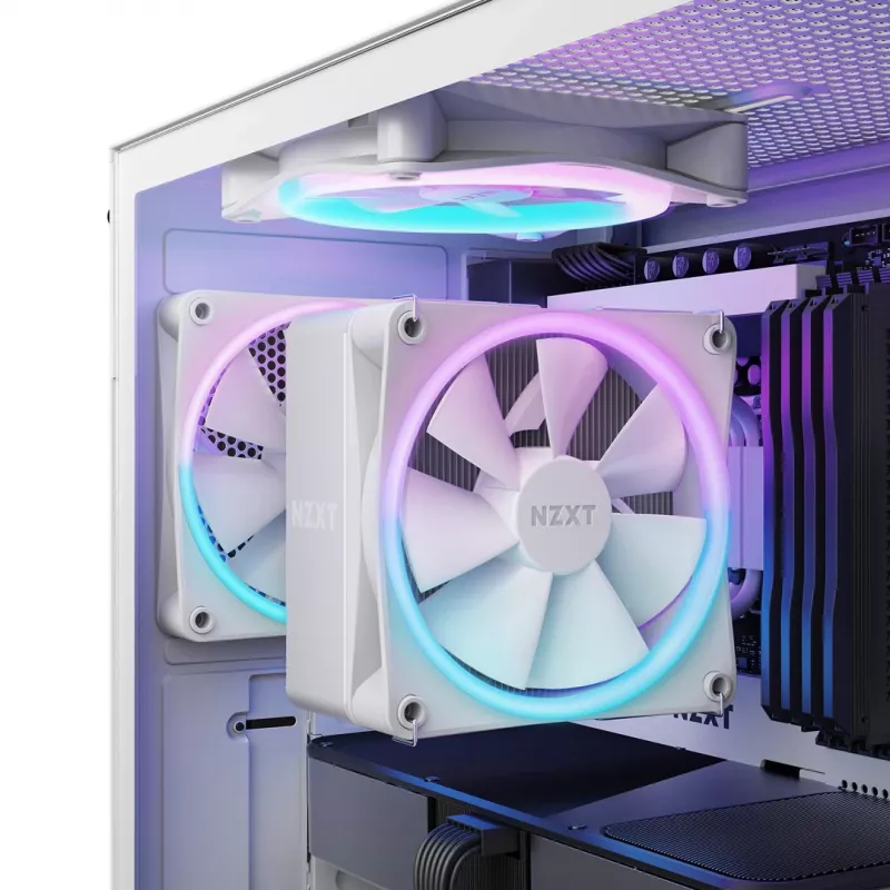 NZXT T120 RGB Prozessor-Luftkühler 12 cm Weiß 1 Stück