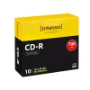 Intenso - 10 x CD-R - 700MB (80 Min) 40x - Slim Jewel Case - Speichermedium (1001622)