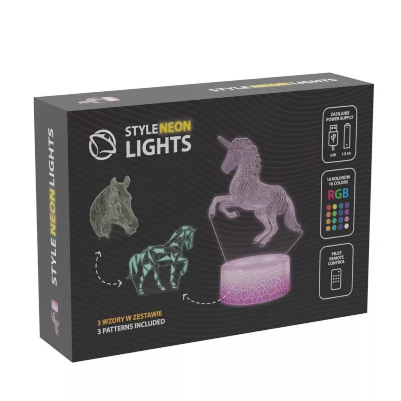 Manta SNL116RGB RGB 3D Pferde Deko LED-Lampe