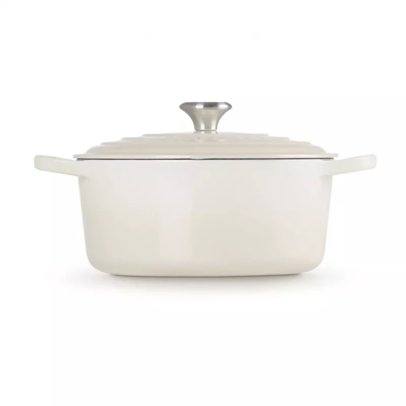 Le Creuset Signature Bräter rund 26cm Meringue (21177267164430)