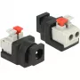 Kabel-Adapter DeLOCK 65524 DC 5,5 x 2,1 mm Schwarz Silber