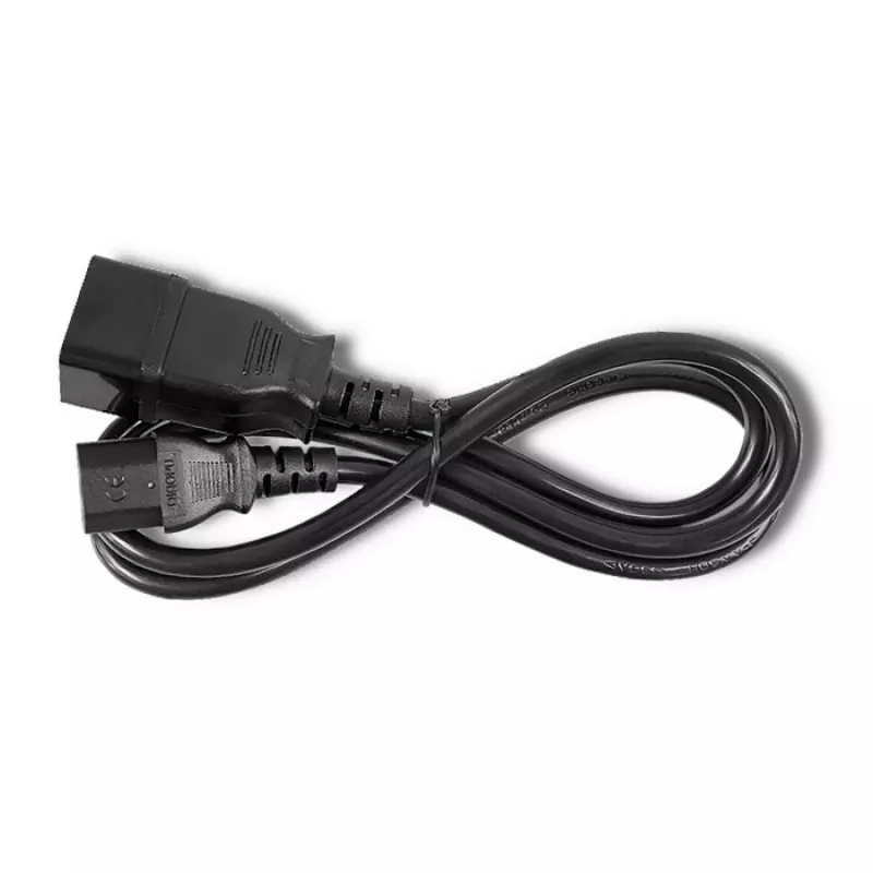 Stromkabel Qoltec 53991 Schwarz 1,2 m C20 C13 Kupplung