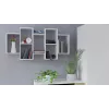 Schweberegal Top e Shop BILBAO 7.0 BI – wandmontierte Spanplatte, weiß