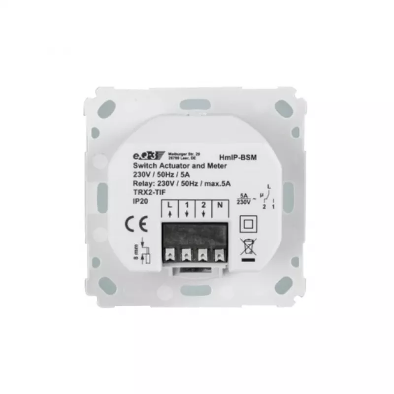 eQ-3 HomeMatic IP für - Schalt-Mess-Aktor Markenschalter Unterputz