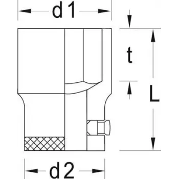 Schlagschraubernuss Gedore 6270540