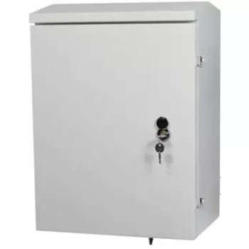 ALLNET DIN-Schienen Wandgehäuse/PoE Smart-Managed Switch T220mm Hellgrau IP66ÜS (ALL-DIN-SGI8012PM)