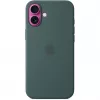 Apple iPhone 16 Plus Silikon Case mit MagSafe – Seegrün