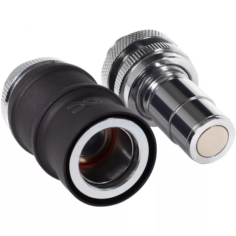 Alphacool Quick Disconnect Set BLH1A IG-IG mit Schott-Anschluss – Schnellkupplungspaar für G½/G1/4-Anschlüsse