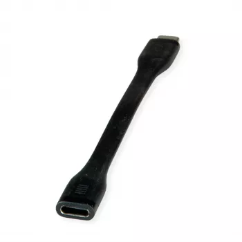 ROLINE Kabeladapter USB4 Gen3x2 40Gbit/C-C ST/BU Flach – Kabel – Digital/Daten