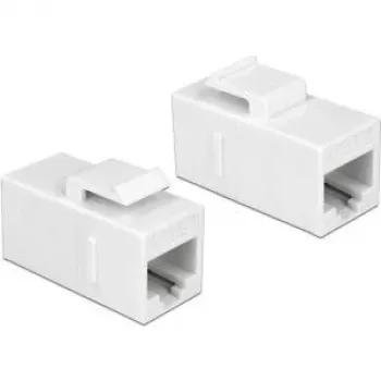 Keystone-Modul DeLOCK 86379 abgewinkelt Weiß RJ-45