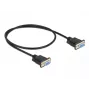 Serielles Kabel DeLOCK 86614 Schwarz 0,5m RS-232