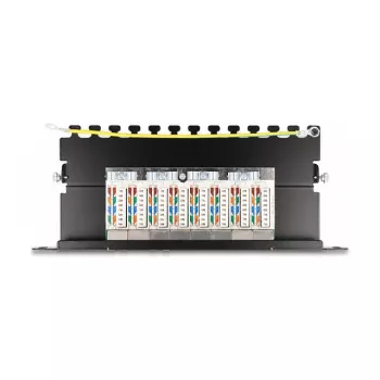 DeLOCK Patch Panel 10 Zoll 8 Port Cat.6A 0,5U schwarz