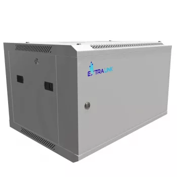 Extralink Rackmount-Schrank 6U 600x450 ASP Grau wandmontiert, Metalltür