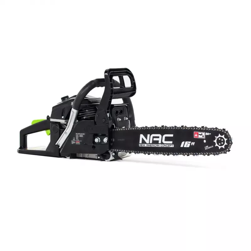 Benzin-Kettensäge NAC CST45-40-02AC, 45 cm³, 1,9 kW (max. 2,4 kW), 40 cm Schiene, 66 Glieder, 1,5 mm Kette