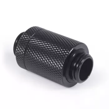 Alphacool ES D-Plug 25,5 mm G1/4 AG auf G1/4 AG - Deep Schwarz (17580)