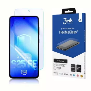 Displayschutzfolie aus gehärtetem FlexibleGlass 3MK für Samsung Galaxy S25 FE Modell