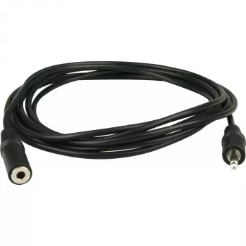 Wentronic Goobay 3,5 mm Klinken-Verlängerungskabel, Schwarz, 3 m – 3,5 mm Klinkenstecker (3-polig, Stereo) > 3,5 mm Klinkenbuchse (3-polig, Stereo) (50432)