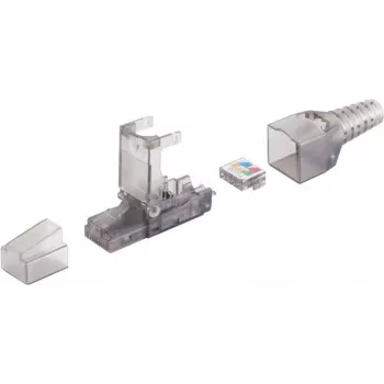 Netzwerkanschluss ShiverPeaks 08-51002 Cat 6A werkzeuglos RJ45 UTP, Keystone/Patchpanel-Stecker