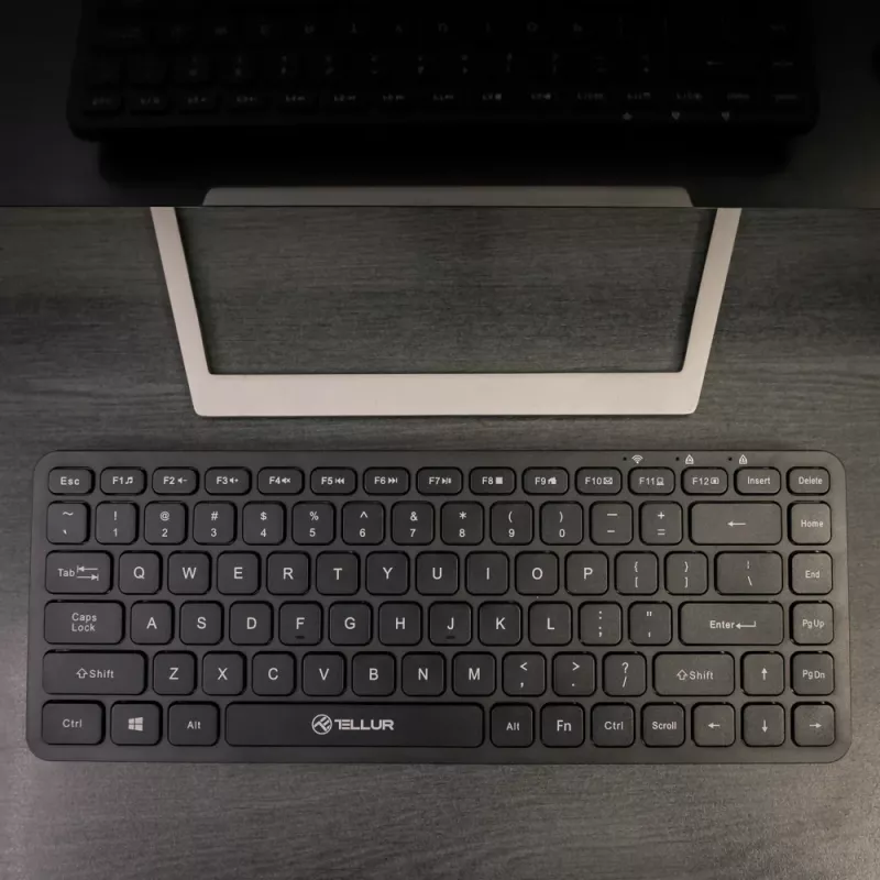 Mini-Wireless-Tastatur Tellur TLL491251 Schwarz kompaktes Design, tragbares Layout
