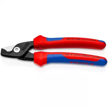Stromkabelschneider Knipex StepCut Schwarz Blau Rot