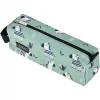 Weiches Federmäppchen Herlitz Quattro Crazy Zebra Polyester Schwarz Grün Weiß 215x70x80mm