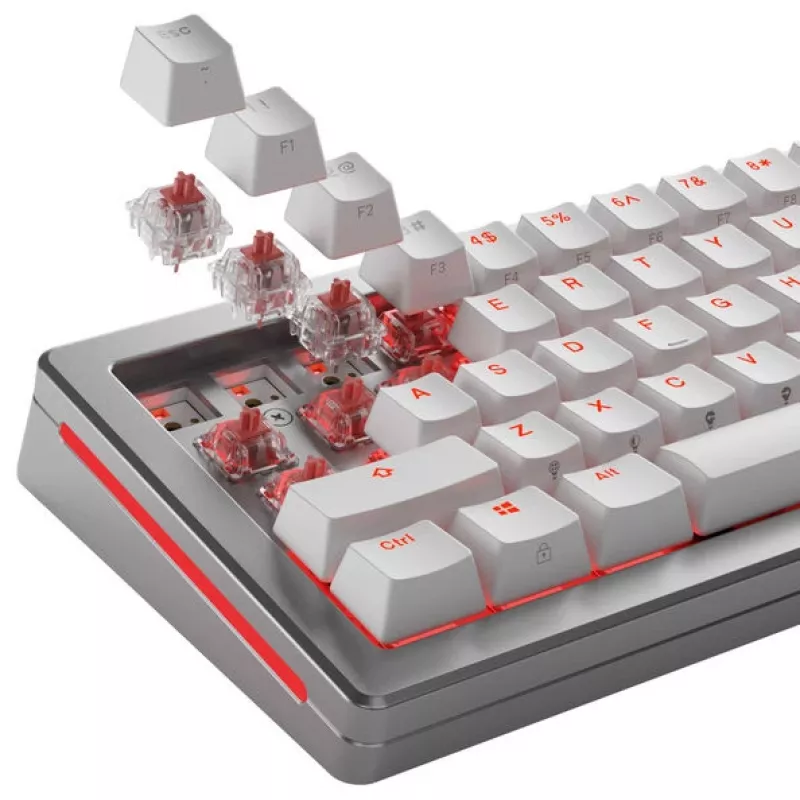 Mechanische Tastaturschalter GLORIOUS Fox Ultralight — 5‑Pin, Linear MX‑Stem, 30g, Geschmiert, 110 Stück