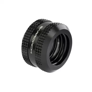 Barrow Hardtube Fitting 14mm G1/4 Zoll Winkelverbinder — schwarz (FBYKN-T14 V1 b)